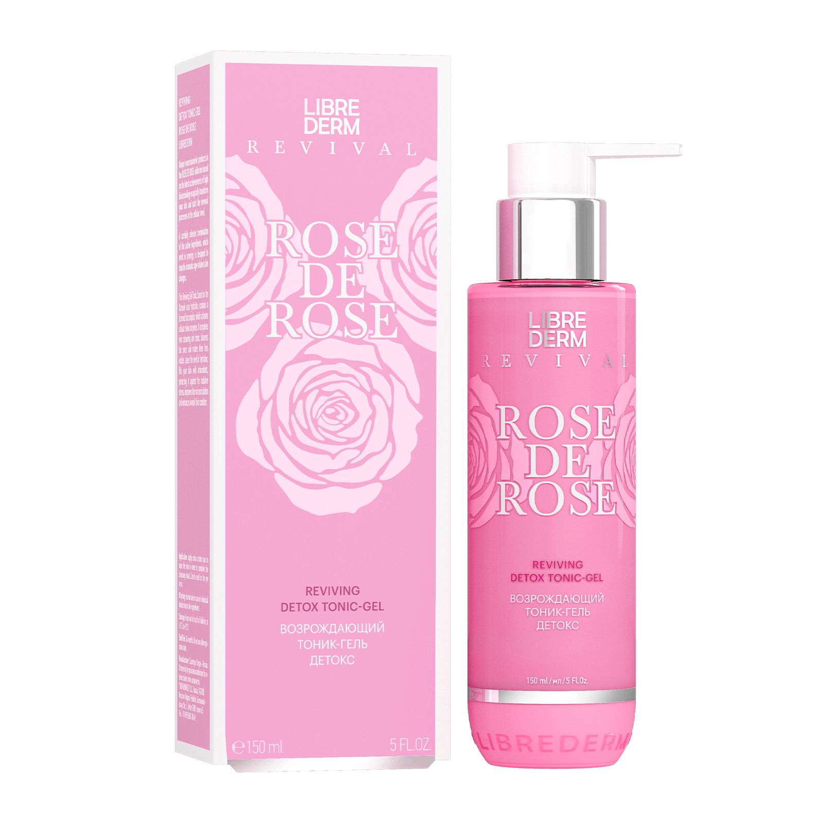 Либридерм ROSE DE ROSE Возрождающий тоник-гель детокс 150 мл