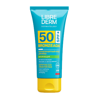 Солнцезащитный матирующий крем для лица SPF50, 50 мл